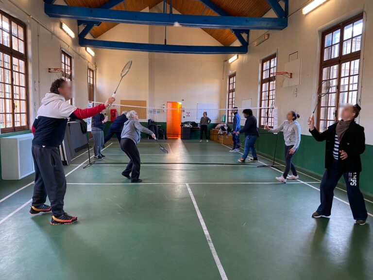 Sport adapté Badminton au centre Theophile Roussel