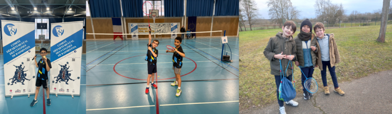 J2 trophée départemental 8-9 février 2025 : plateau minibad et tournoi poussin