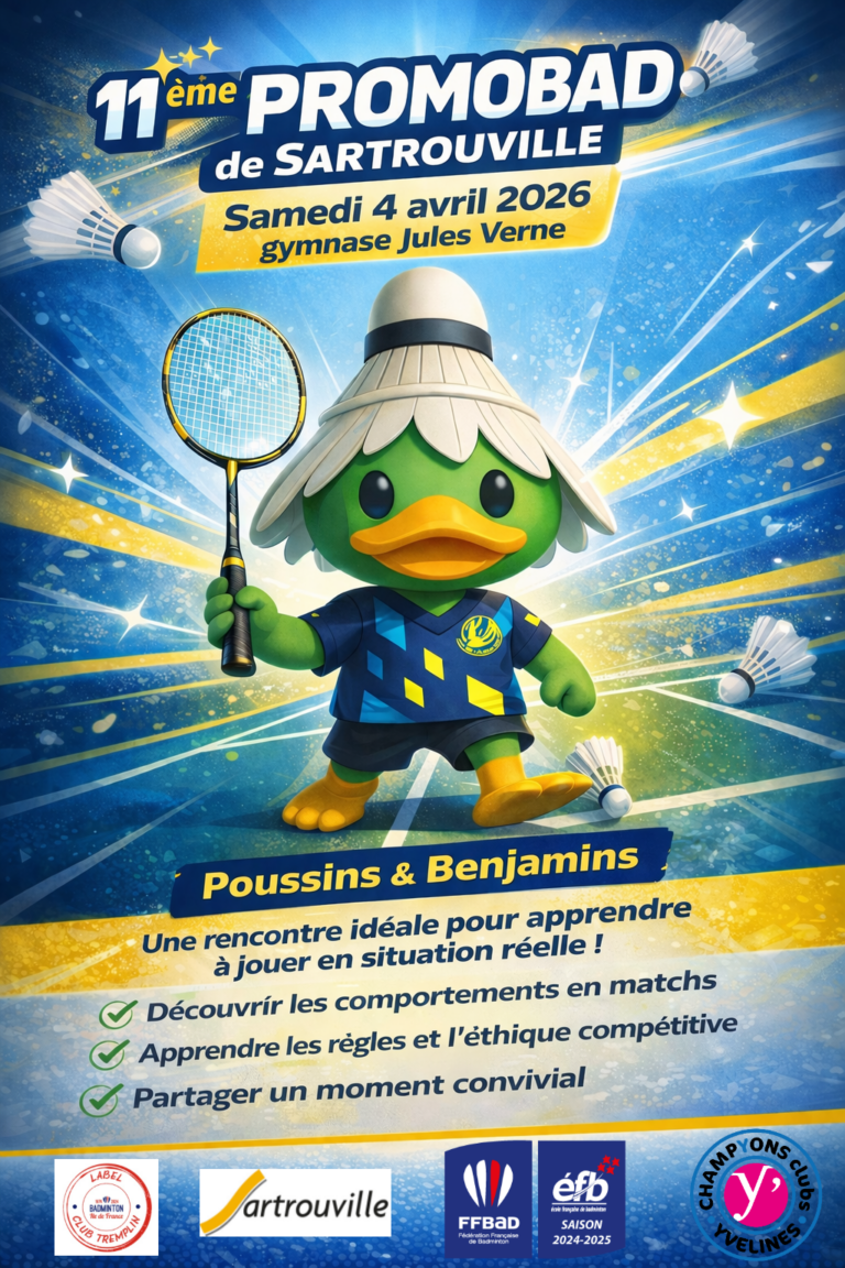 11ème promobad jeunes de Sartrouville et éthique compétitive.