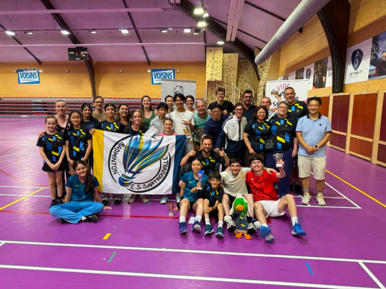 L’E.S.Sartrouville Badminton remporte le Championnat des Yvelines Jeunes 2026.